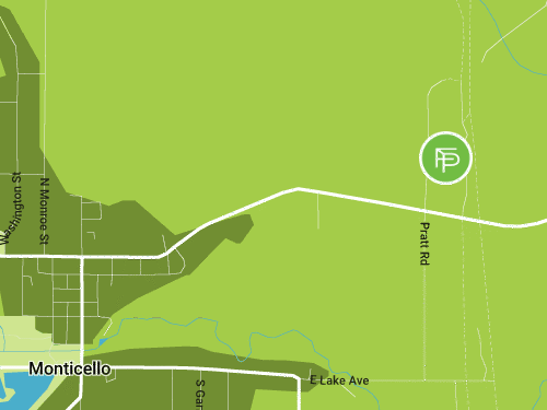 Map of 520 North Pratt Road, Monticello, WI 53570